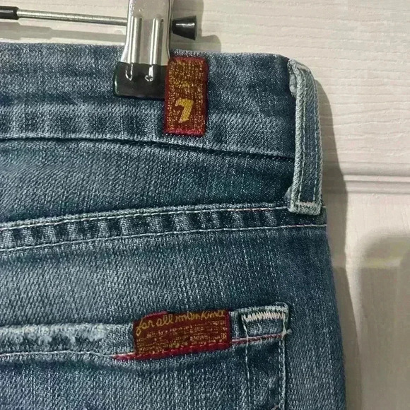 7 for all Mankind Bootcut Jean A-pocket style size 28. Denim. - Picture 8 of 16